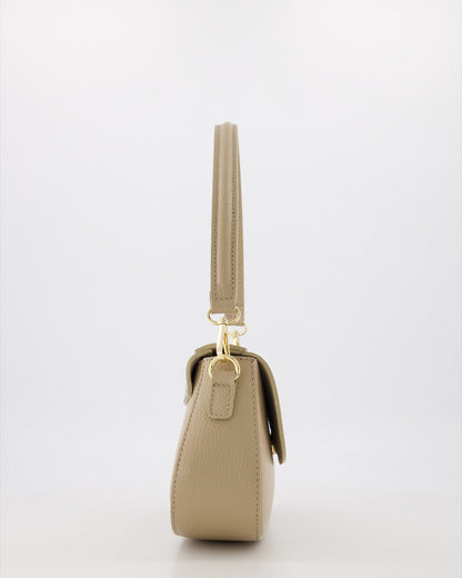 Leren tas Diara - taupe