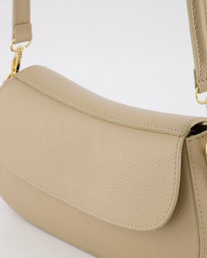 Leren tas Diara - taupe