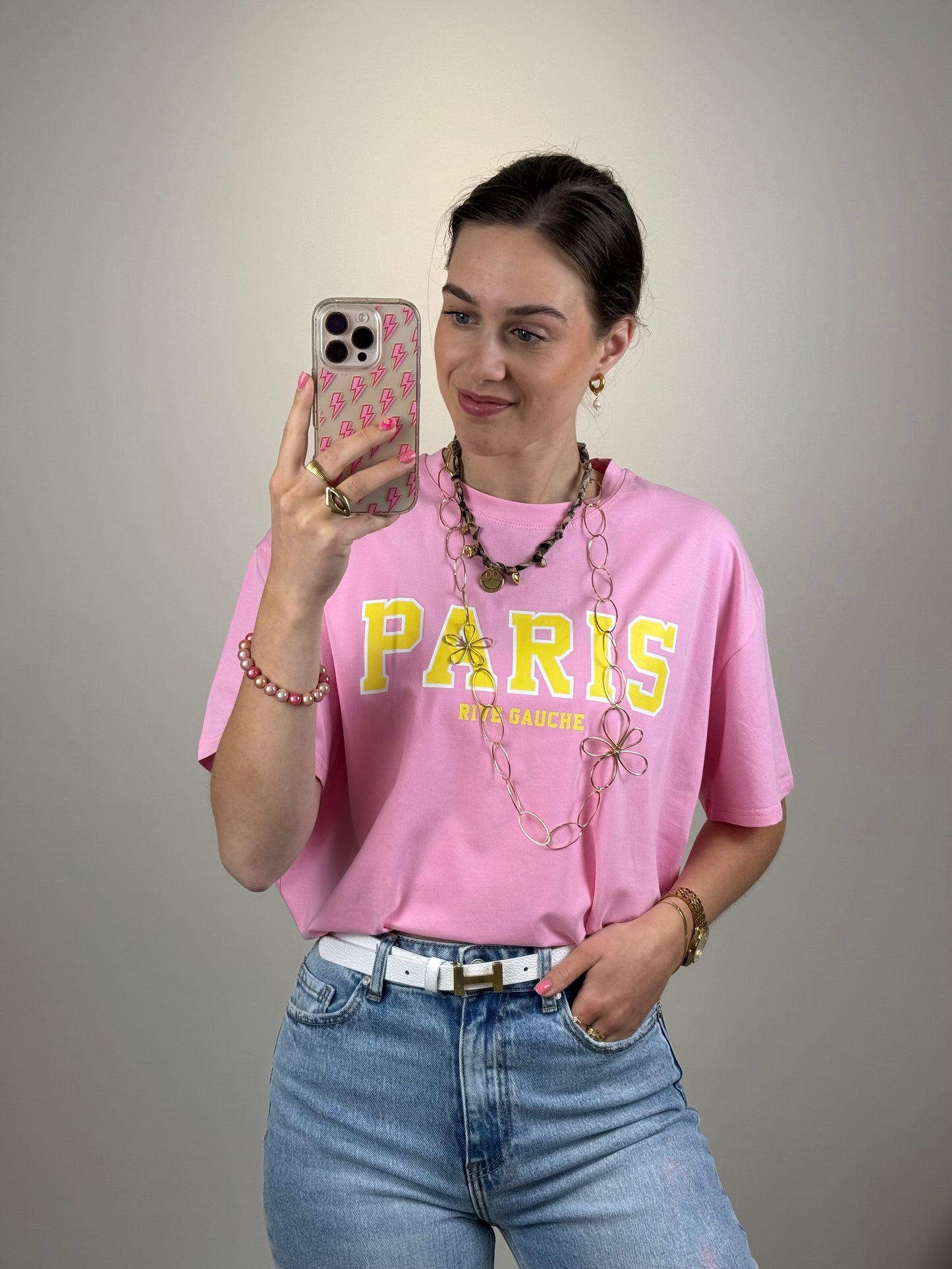 Shirt 'paris' - roze