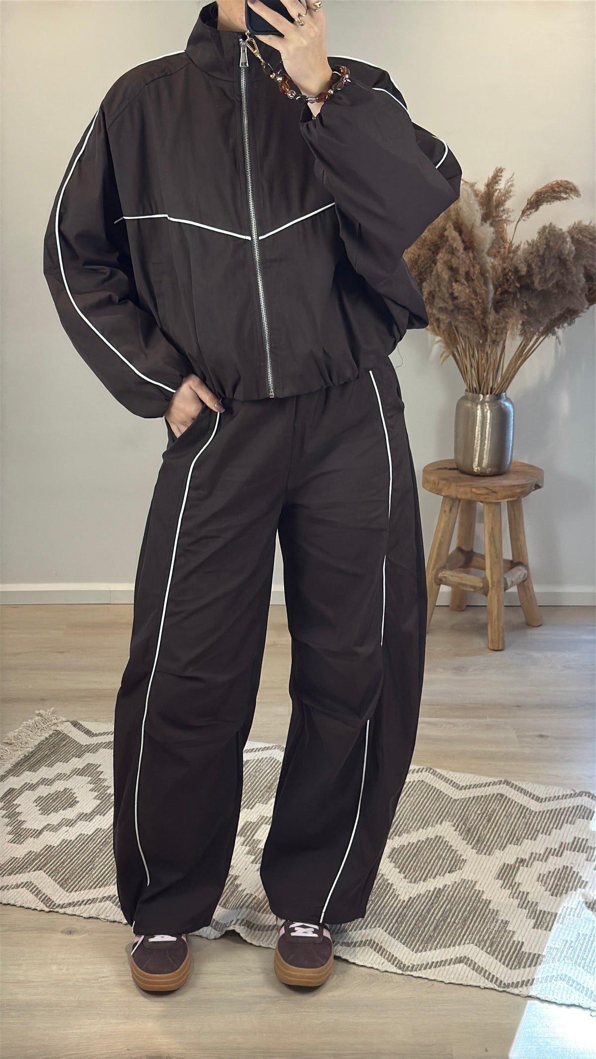 Parachute broek - bruin
