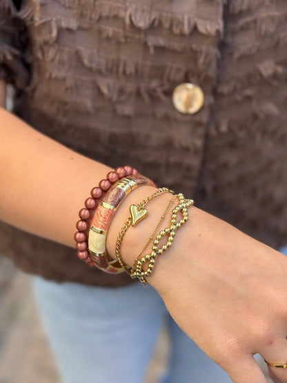 Bangle armband - goud multi