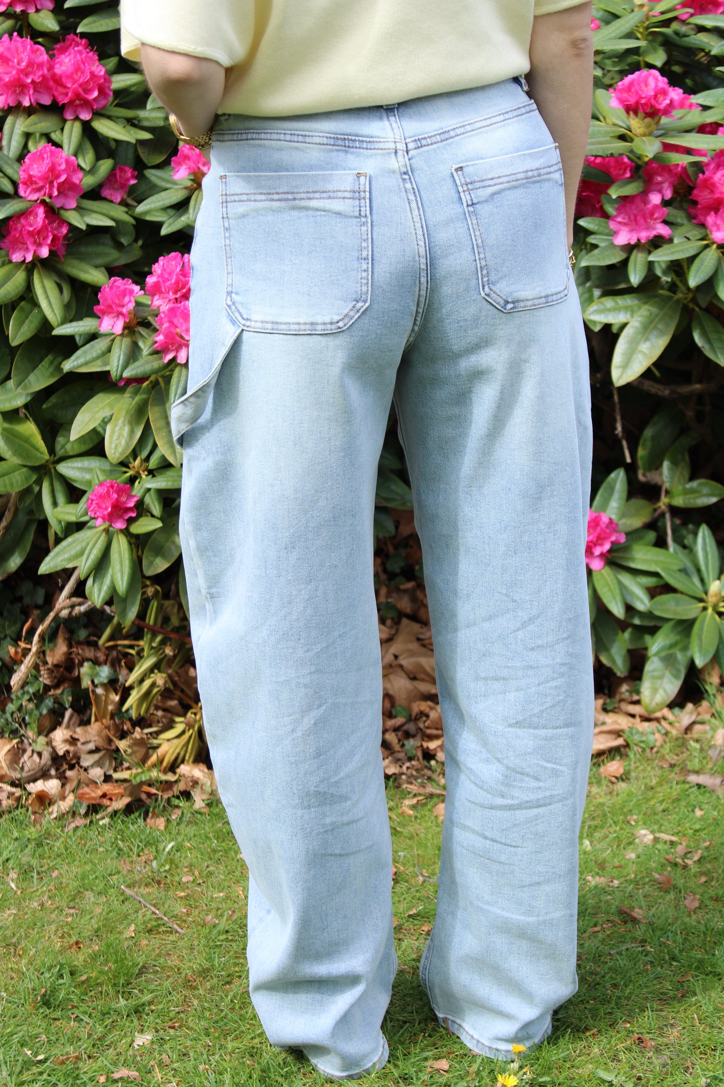 High waist - balloon stretch jeans - denim - At Styles