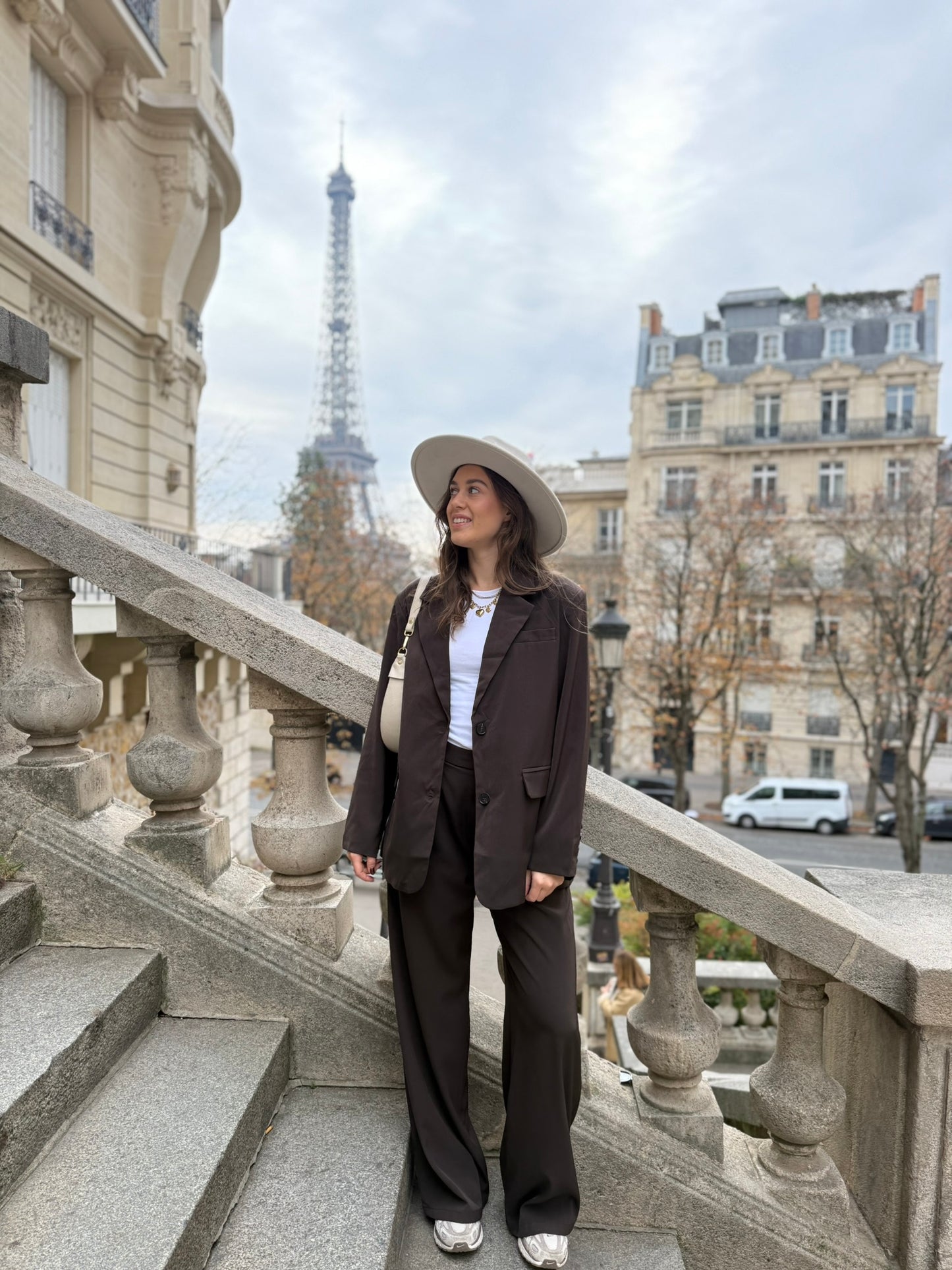 Oversized blazer - bruin