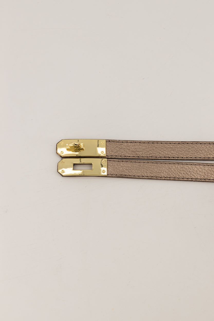 Leren riem Garcia - brons - At Styles
