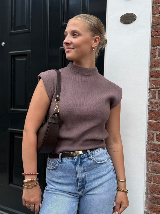 Spencer top - taupe