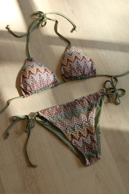 Bikini - groen print - At Styles
