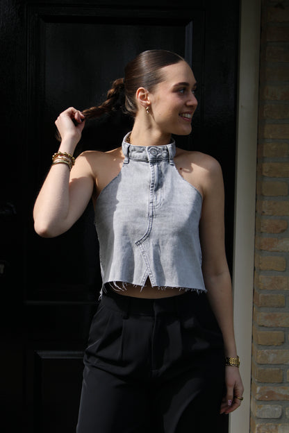 Handgemaakte top - grijs - At Styles