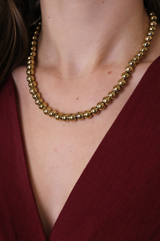 Kralen ketting - goud