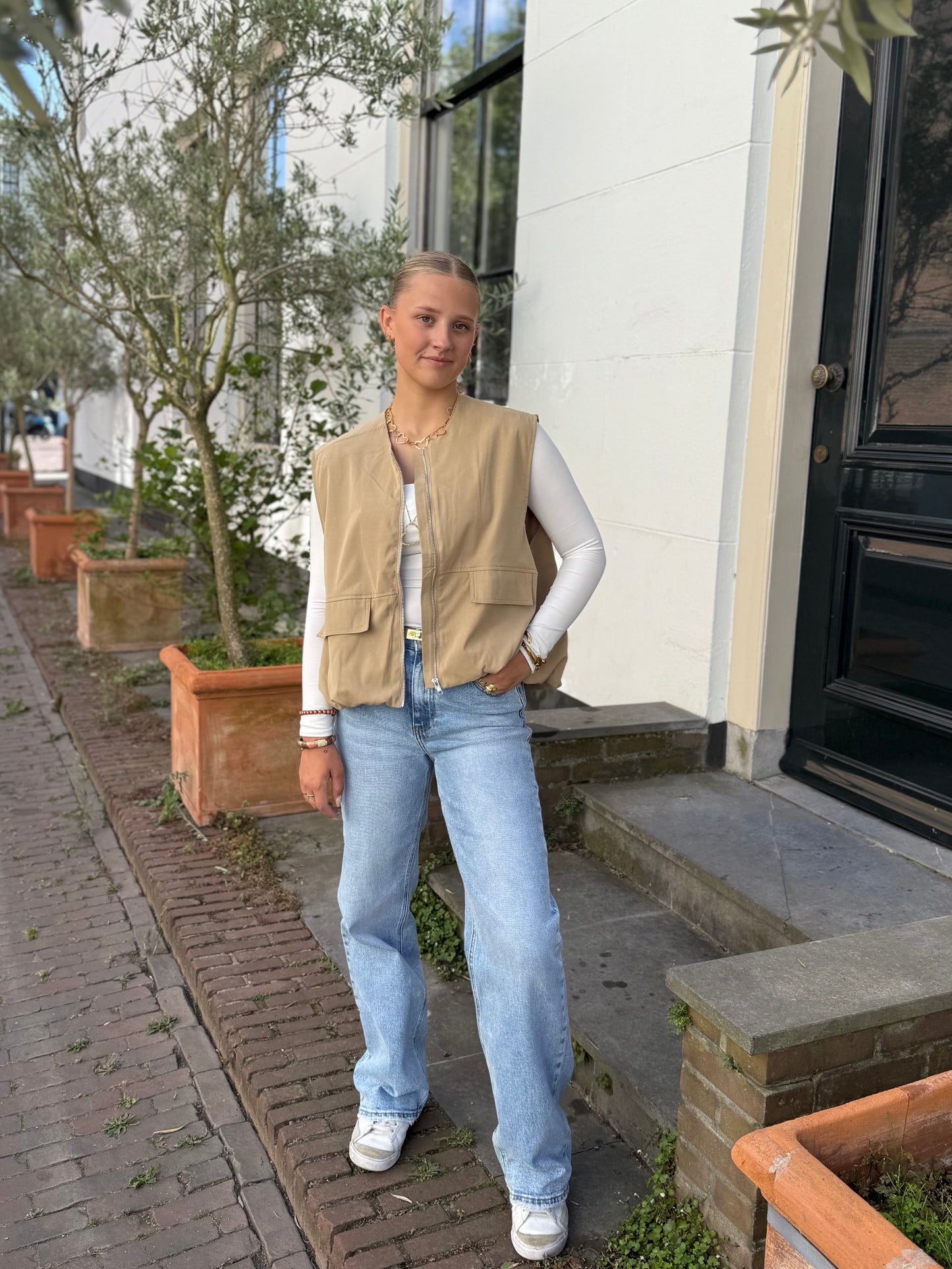 Parachute bodywarmer - beige