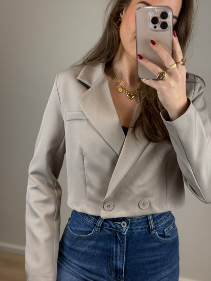 Blazer / top Pau | Beige