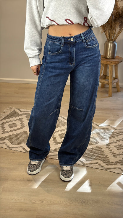 Balloon stretch jeans - dark denim