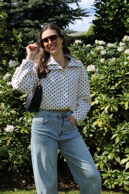 Polkadot jasje - wit - At Styles