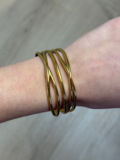 Bangle armband - goud