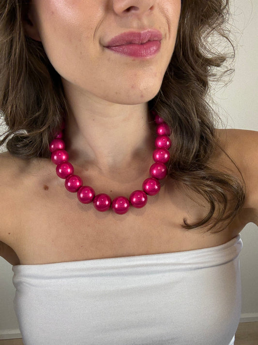 Kralen ketting - roze