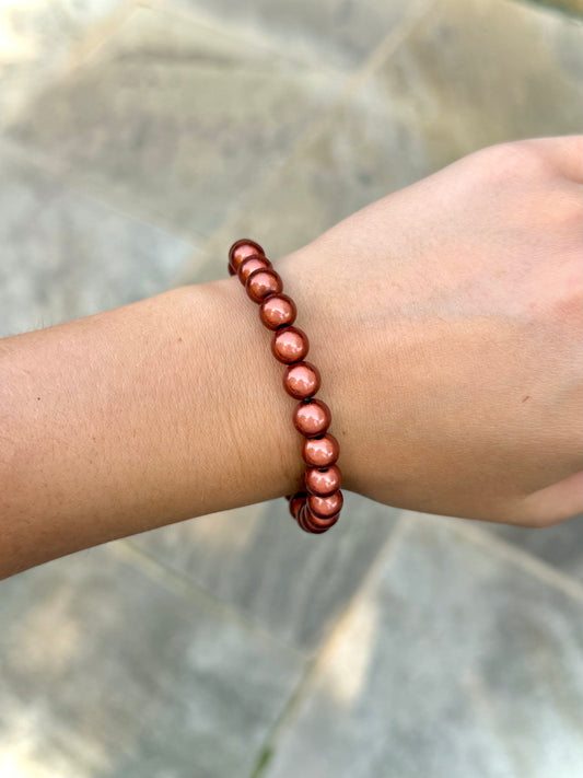 Kralen armband - bruin