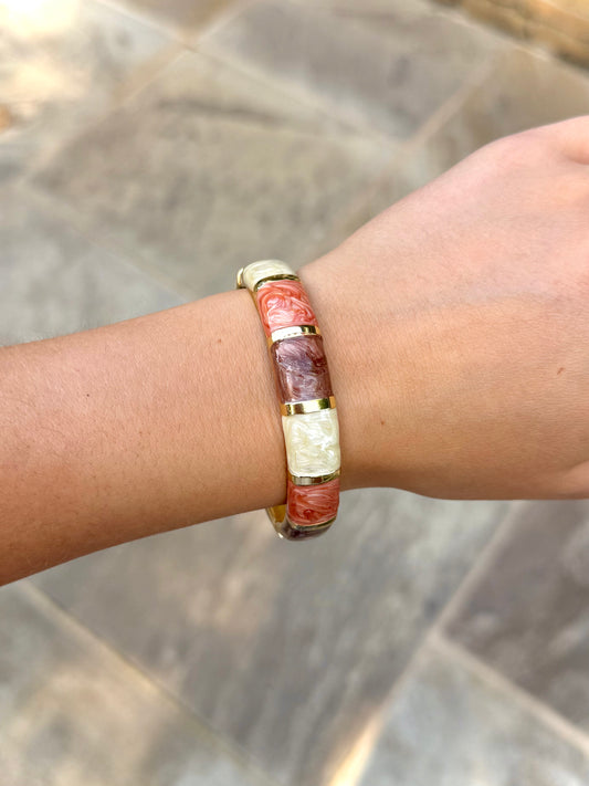 Bangle armband - goud multi