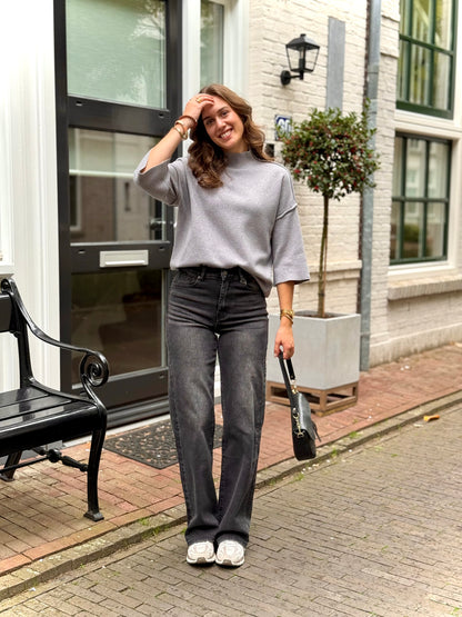 Top driekwart met naad - grijs