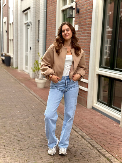 Bomber jasje - beige