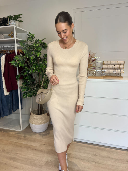 Jurk Haarlem | Beige - At Styles