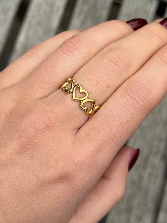 Hartjes ring - goud