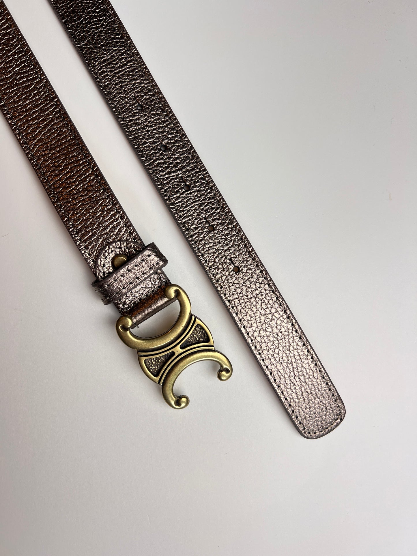 Leren riem Eline | Brons - At Styles