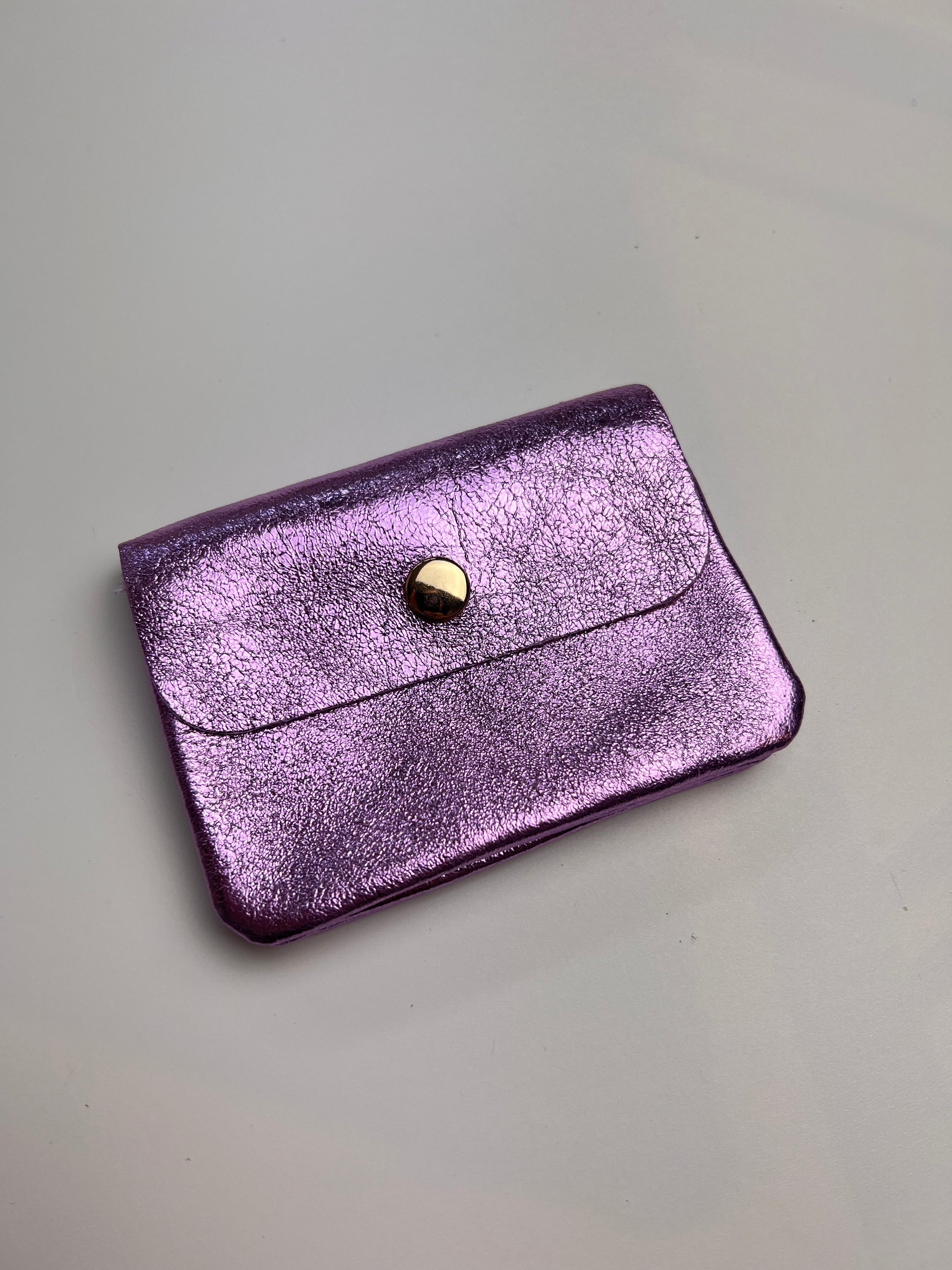 Portemonnee Lisa klein | Metallic lila - At Styles