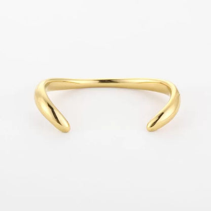 Open bangle armband - goud