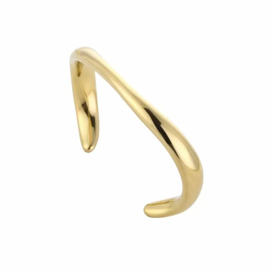 Open bangle armband - goud