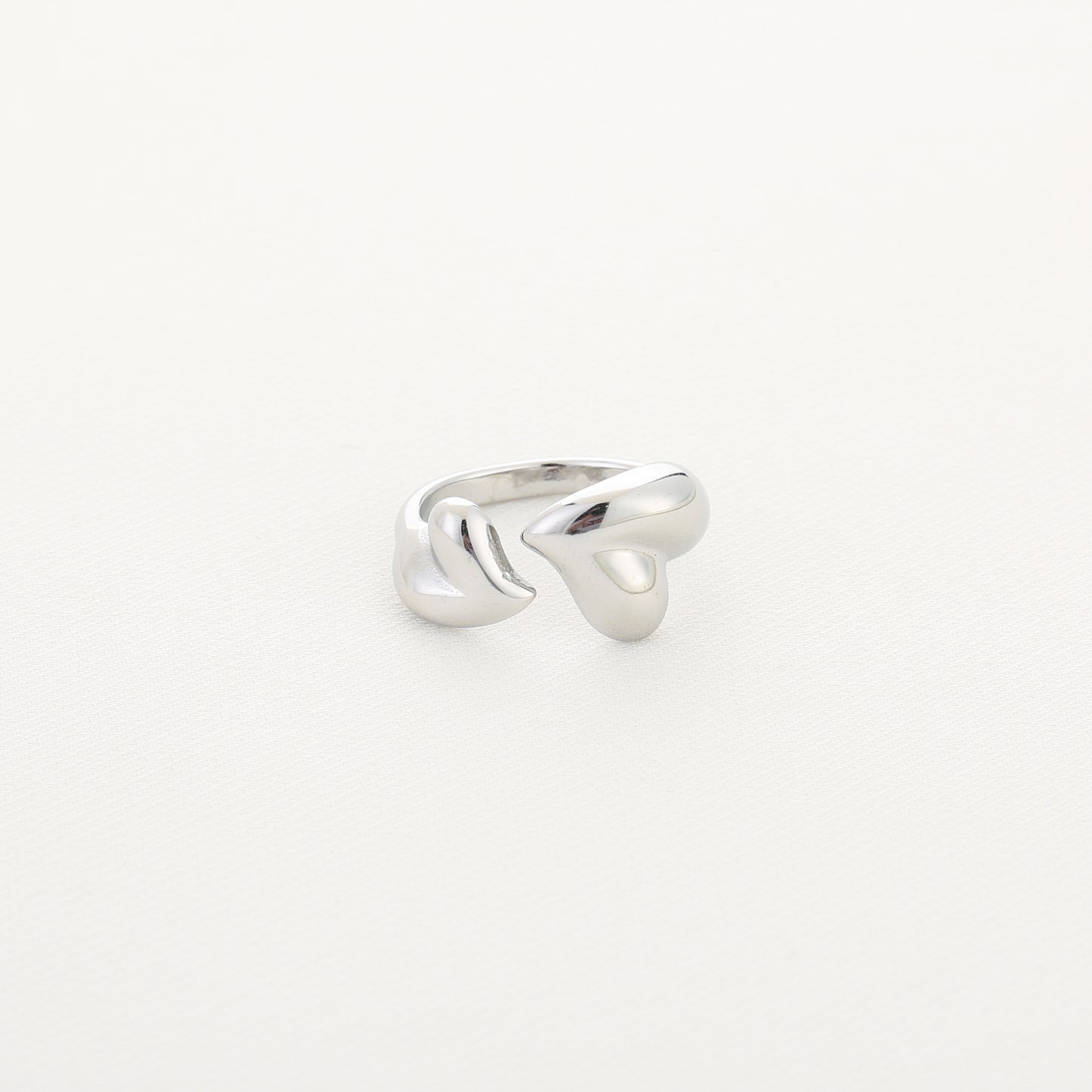 Ring hartjes - zilver - At Styles