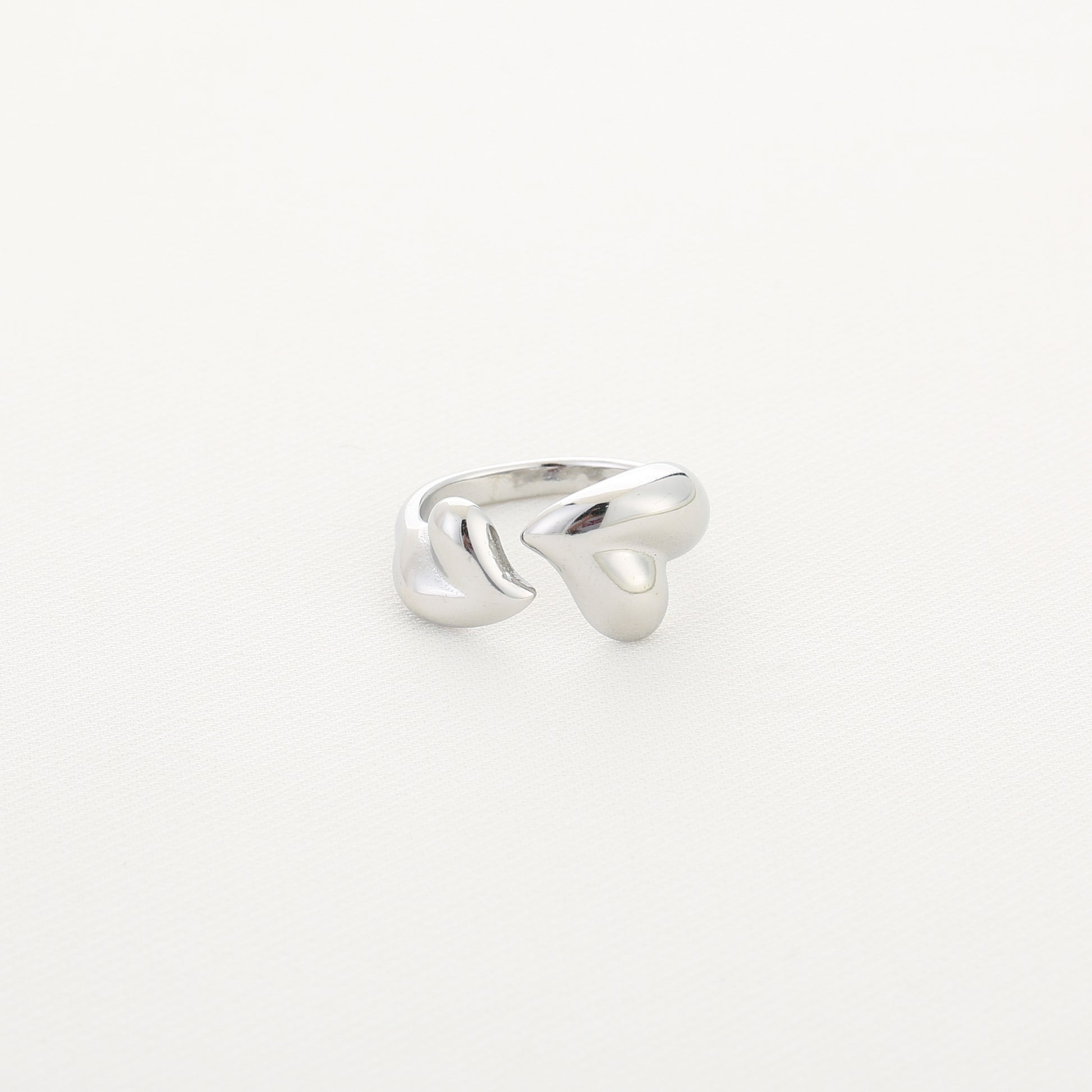 Ring hartjes - zilver - At Styles