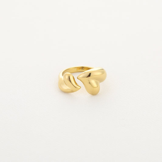 Ring hartjes - goud - At Styles