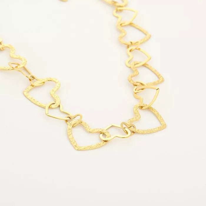 Hartjes ketting - goud