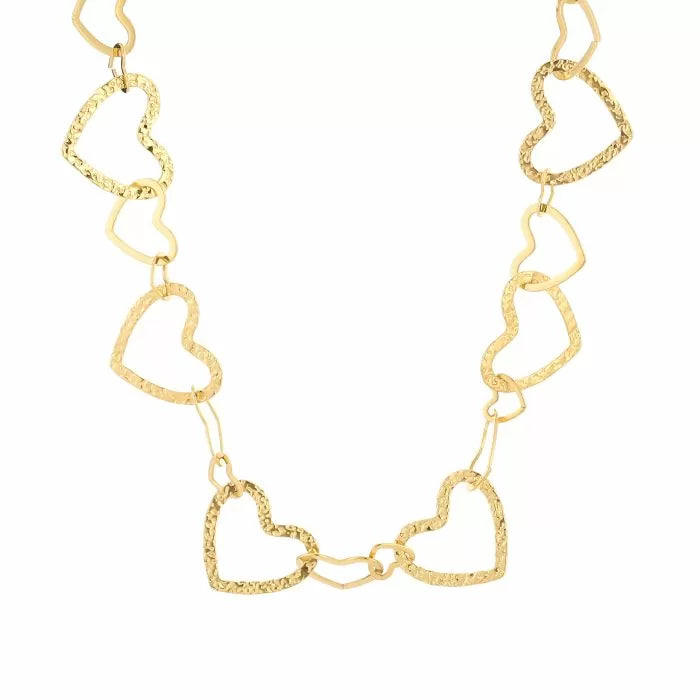 Hartjes ketting - goud