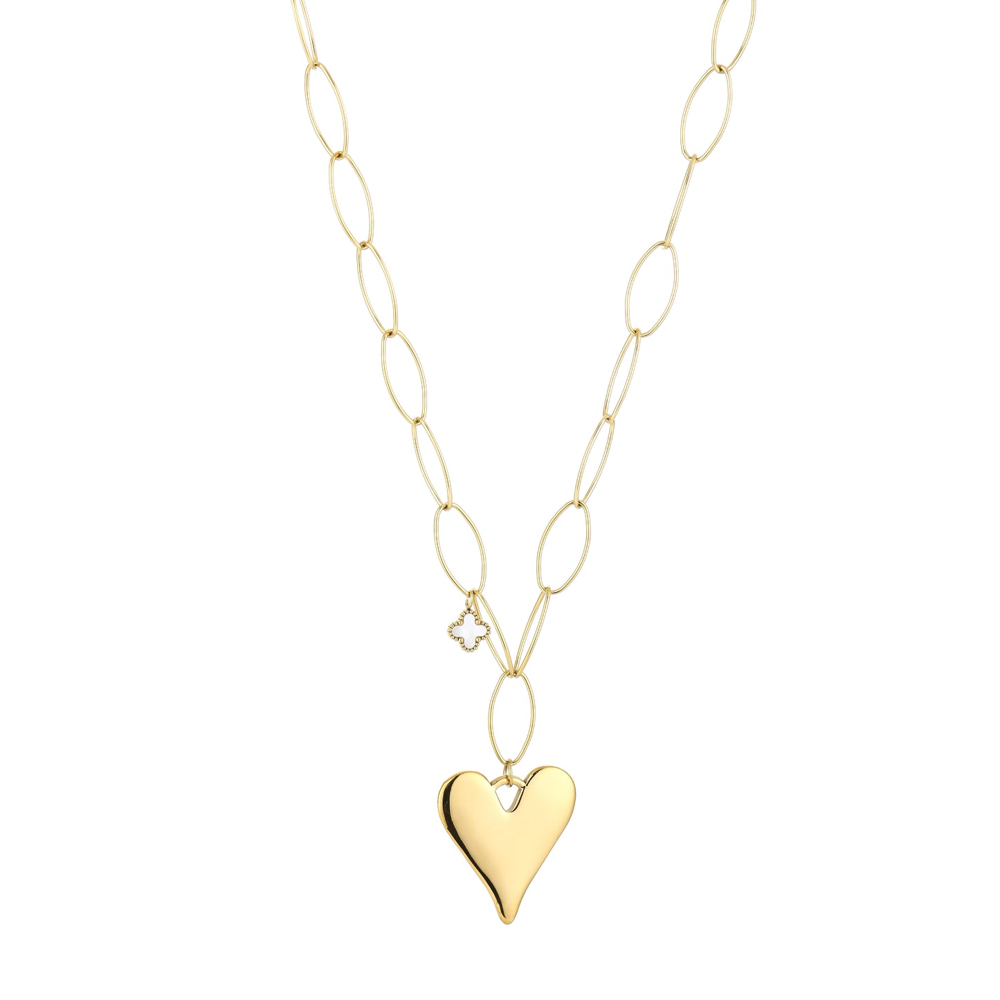 Lange ketting hart - goud - At Styles