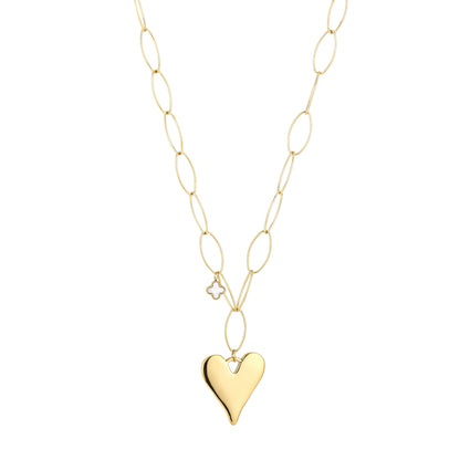 Lange ketting hart - goud - At Styles
