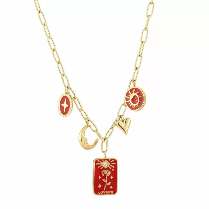 Bedel ketting | Goud rood