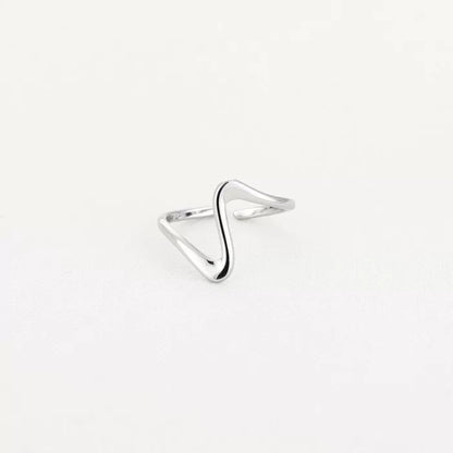 Wavy ring - zilver