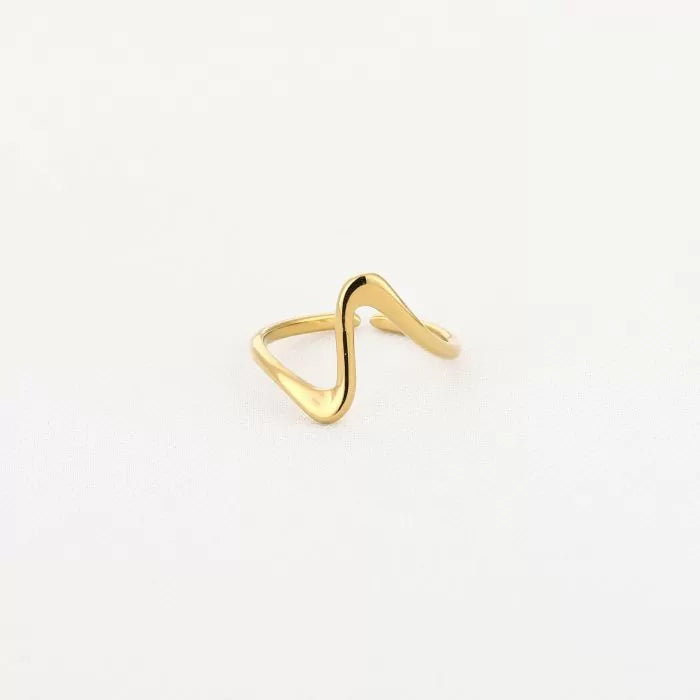 Wavy ring - goud