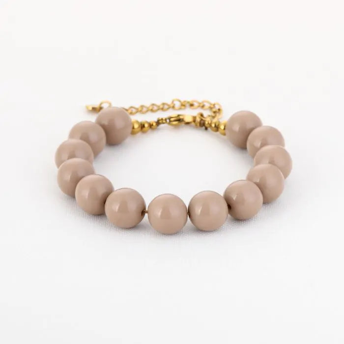 Kralen armband - beige