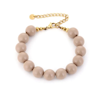 Kralen armband - beige