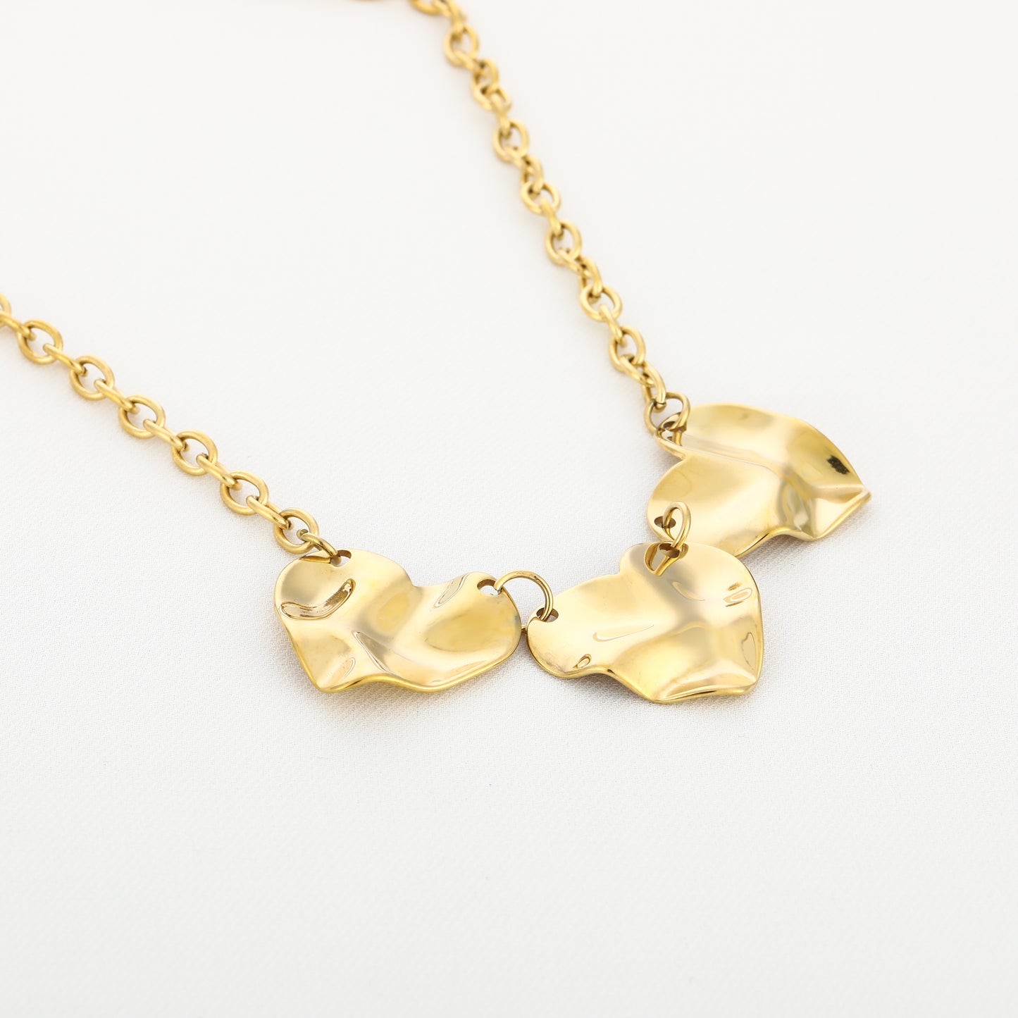 Harten ketting - goud