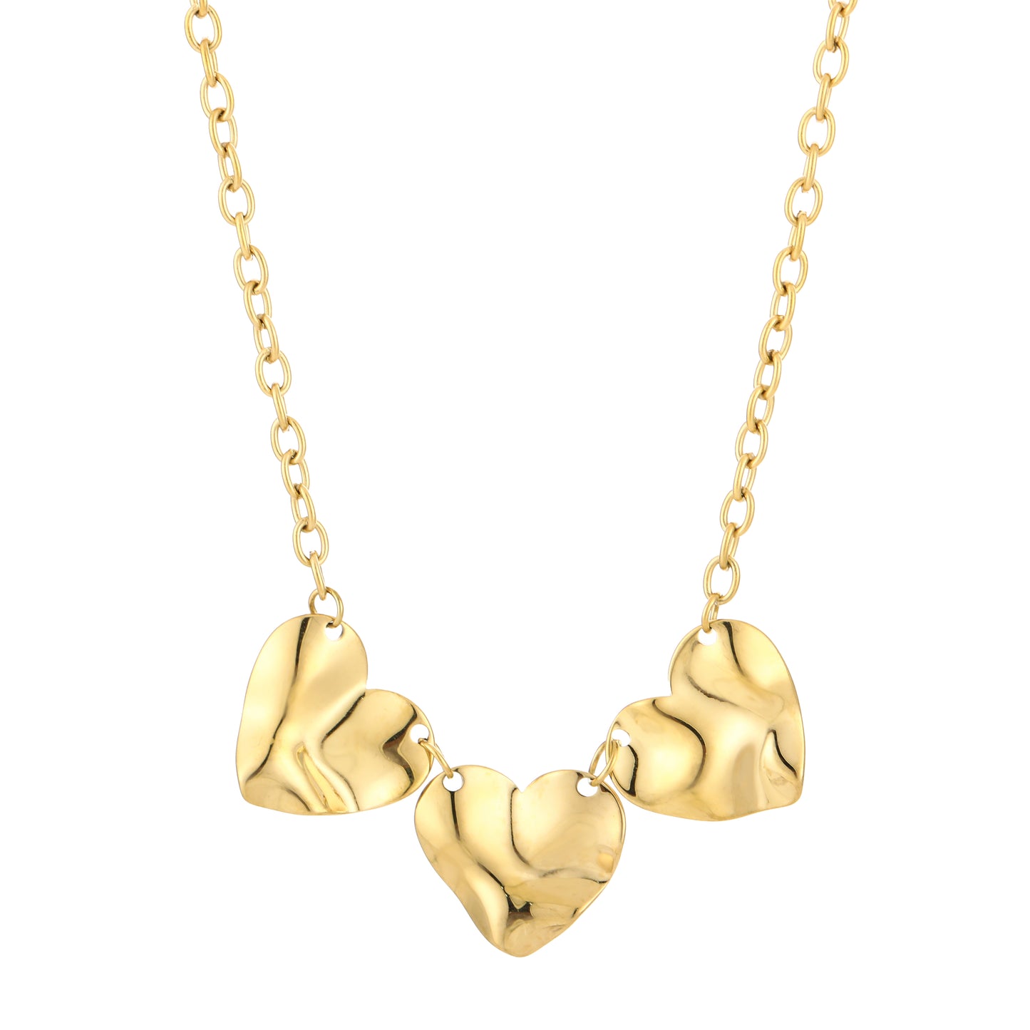 Harten ketting - goud