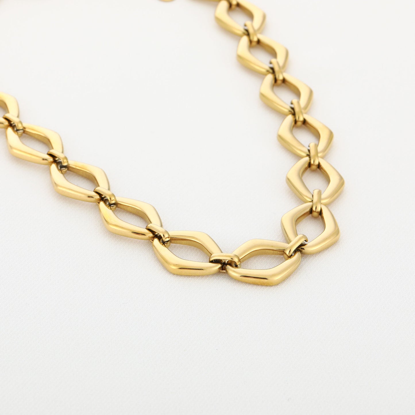 Schakel ketting - goud
