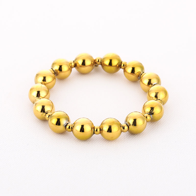 Armband kralen - goud - At Styles