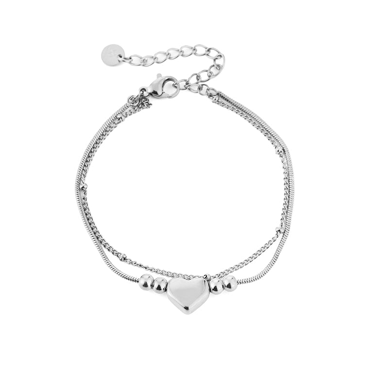 Armband dubbel - zilver - At Styles