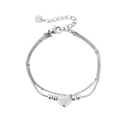 Armband dubbel - zilver - At Styles