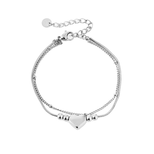 Armband dubbel - zilver - At Styles