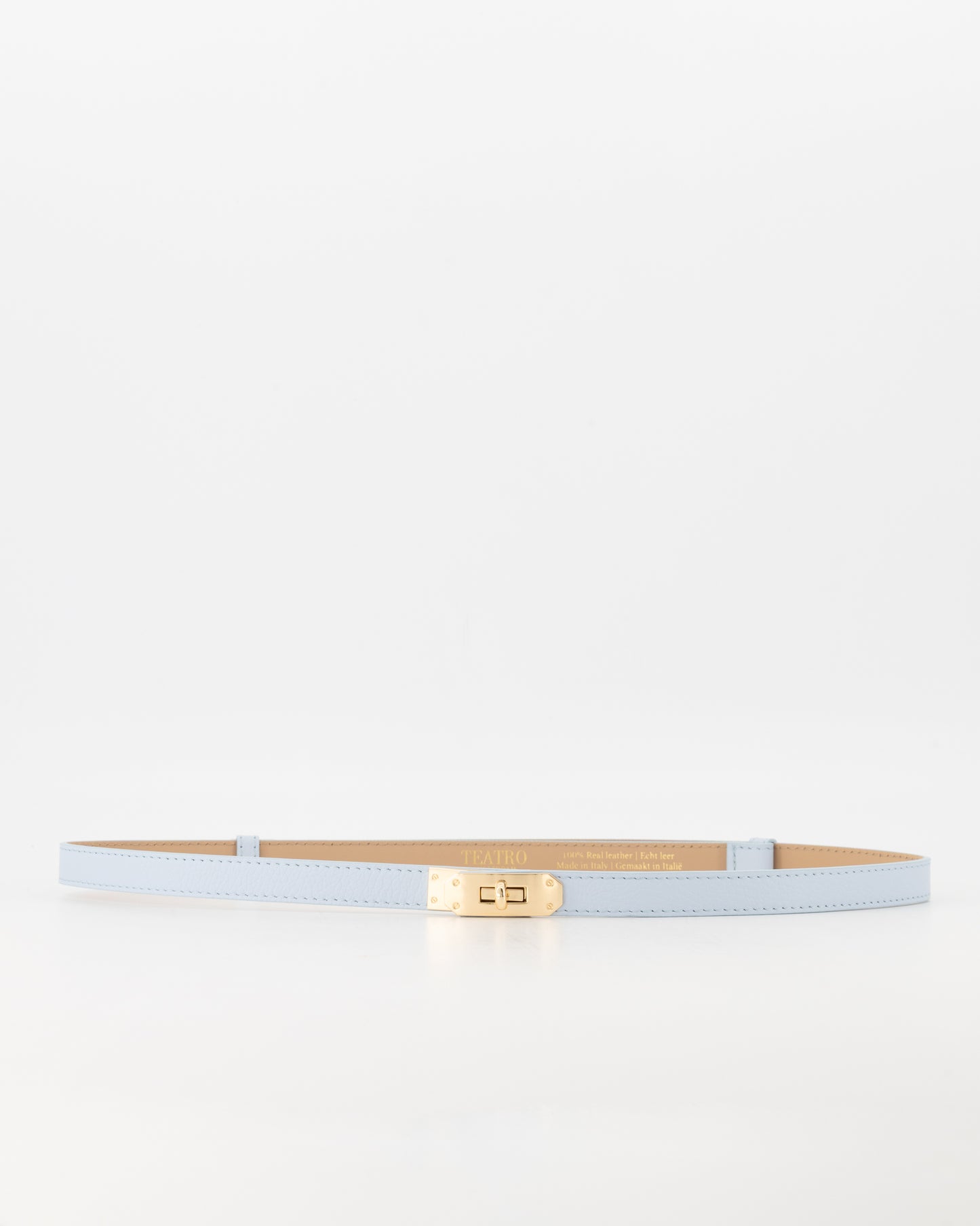 Leren riem Garcia - licht blauw - At Styles