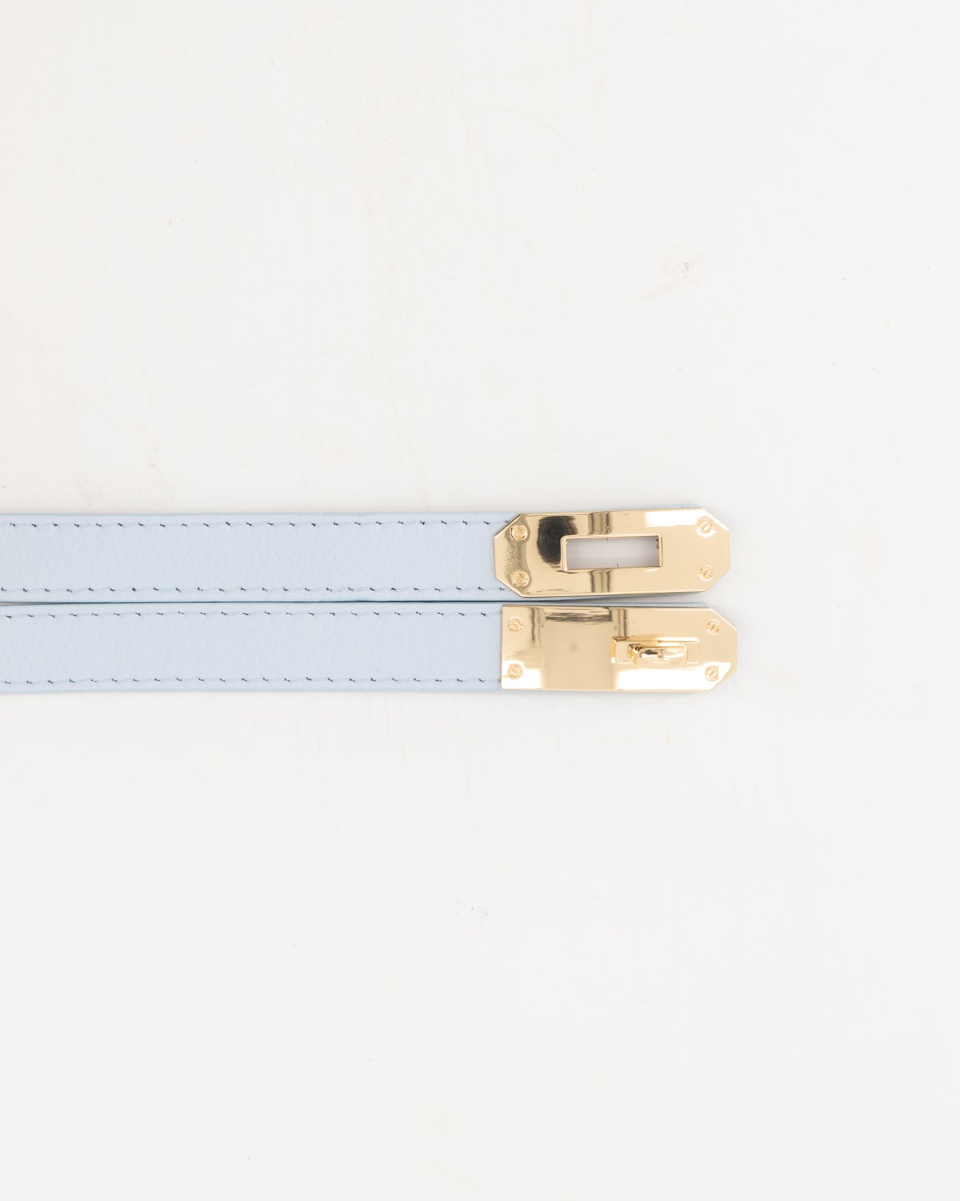 Leren riem Garcia - licht blauw - At Styles