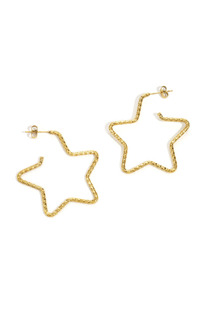 Sterren oorbellen - goud